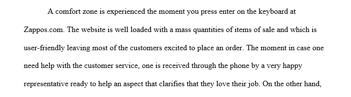 The role that customer service plays and determine the service management skills at Zappos.