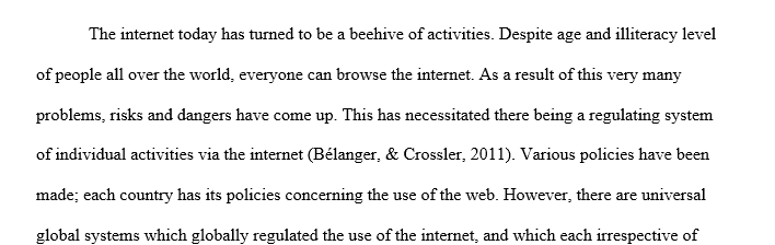 What are global policies on Internet privacy compared to the United States