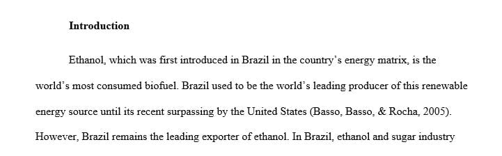 What else could be done to improve sugarcane to ethanol process in Brazil
