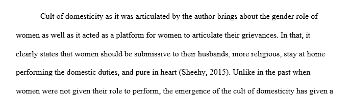 What improvements did the new cult of domesticity bring to women’s lives