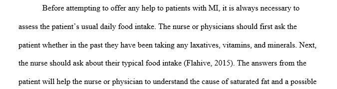 What should be the focus for her nutritional history and assessment