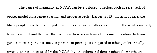 What solutions would create more financial parity among the NCAA member institutions