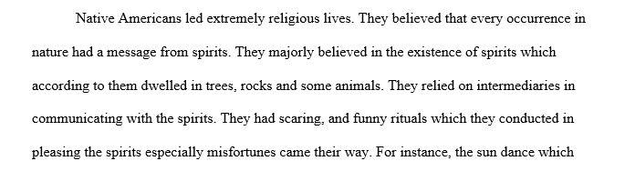 What specific aspects of Native American religion do you find most interesting