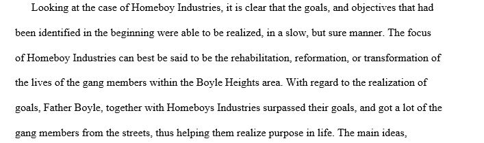 What was the perceived need and mission of Homeboy Industries when Father Boyle founded it