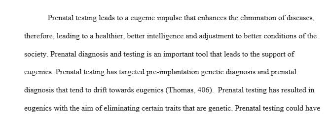 Which are the cons of Social Contract Theory (ethics) in regards to prenatal testing