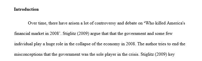 Who killed America's financial market in 2008