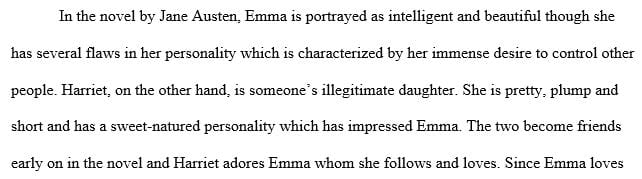 Analyze Harriet's relationship with Emma