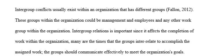 Describe how this conflict can affect communication between the different levels