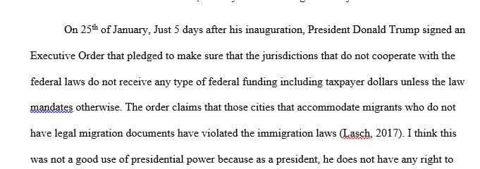 Identify an executive order that a U.S. president has issued in the past 2 years