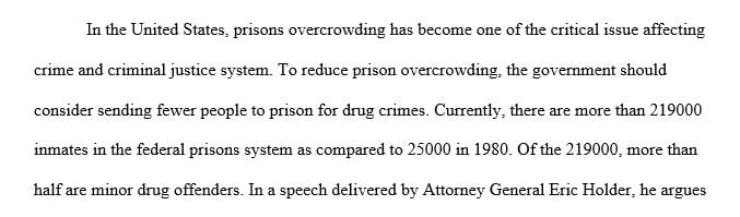 What should we do about prison overcrowding