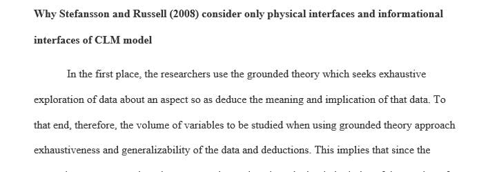 Why do Stefansson and Russell (2008) consider only two types of interfaces