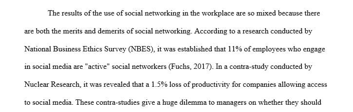 Why do you think results are so mixed on the use of social networking in the workplace