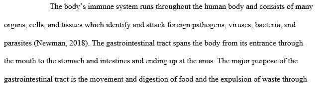 Briefly describe the normal function of these three systems and associated organs.