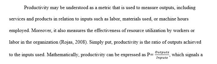 Calculate which of the crew sizes has the best productivity per worker and explain your method