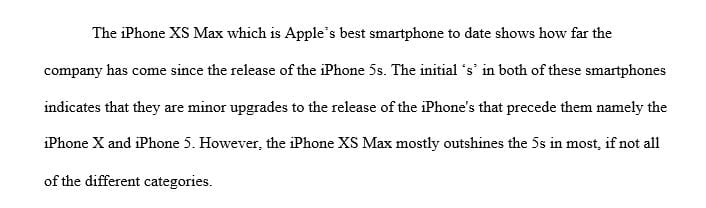 Comparing between two smartphones