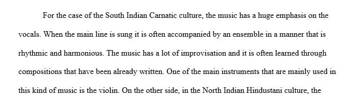 Differences between North Indian Hindustani Culture and South Indian ...