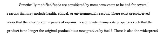 Do companies have to inform consumers whether or not a food product is a GMO