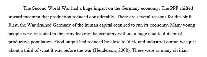 During the Second World War Germany’s factories were decimated