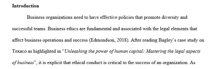 Examine the document titled Unleashing the Power of Human Capital: Mastering the Legal Aspects of Business 