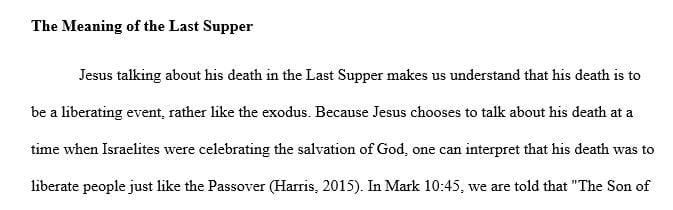 How does what Jesus says at his Last Supper help us understand the meaning of his death