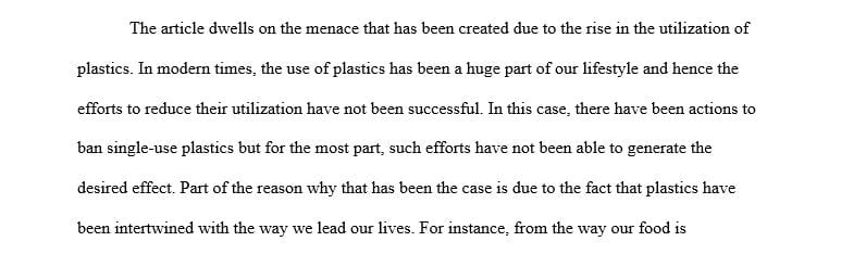 Memo Environment and Climate Change regarding Marine Pollution