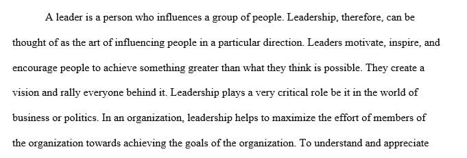 Papers about leadership and some of the qualities .