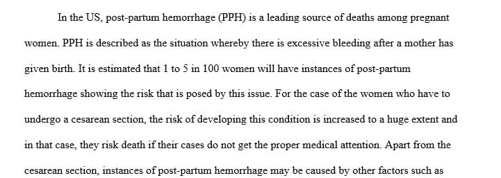 Research conditions or issues that contribute to maternal mortality in the US