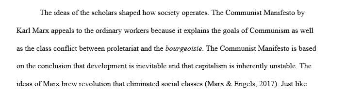 These documents were written by intellectuals within the socialist movement
