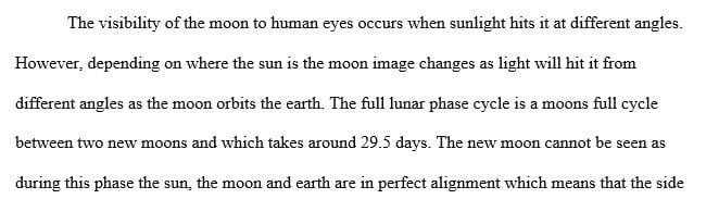 What are the phases of the Moon and why do the different phases occur