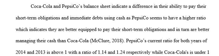 What conclusions concerning the management of cash can be drawn