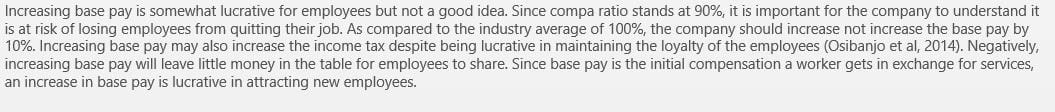 Your firm has been asked to propose three approaches for management