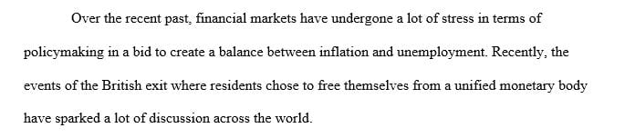 Current event in Financial market and institution