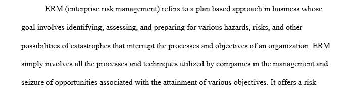 Explain how these ERM processes are similar or different.