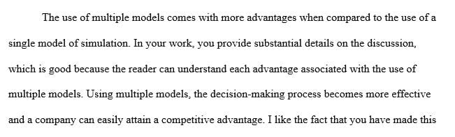 What are the main advantages of using multiple models