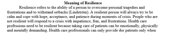 What steps could you take to develop more resilience in your practice setting