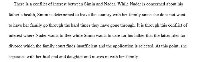 Why does Simin decide to sue Nader for divorce