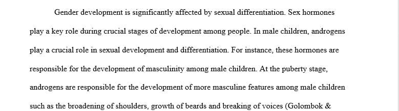 Discuss situations in which the end result of sexual differentiation is inconsistent with the initial genetic pattern