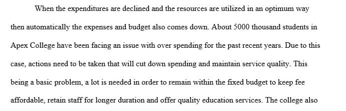 Formal Written Proposal on Reducing College Budget