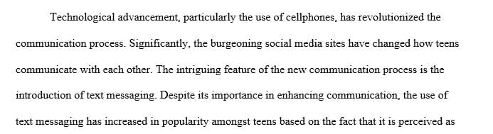How is text messaging affecting teen literacy