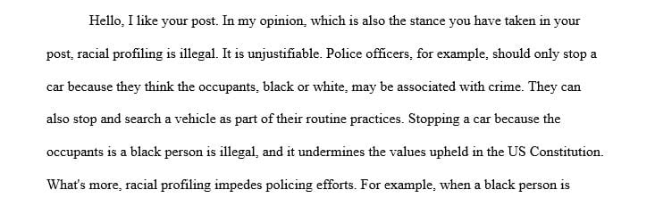 Racial profiling has many effects on the community