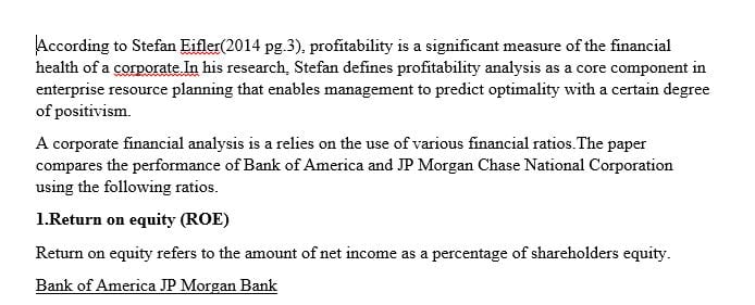 Search for two banks that you have an interest in and review their financial statements