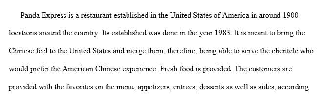 A five year marketing plan for panda express using the marketing plan template.
