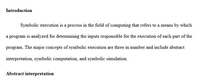 After watching the video (Symbolic Execution video link is given below) and create your own thread discussing