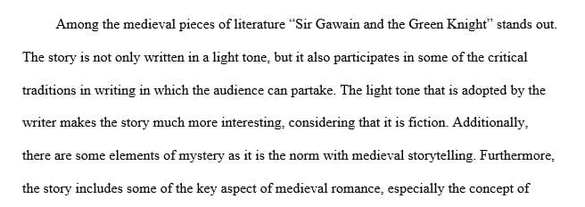 Analyze one or more key elements of Simon Armitage's translation of Sir Gawain and the Green Knight.