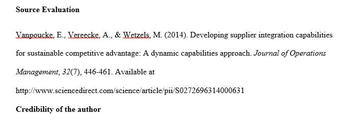 Analyze the strength of your sources and to practice citing two of your sources in the documentation style