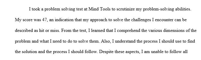  Analyze your chosen leader's problem-solving skills