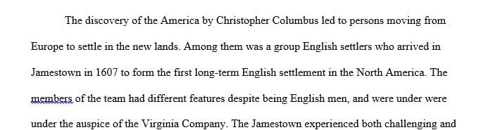 By about 1618 to 1620 was Jamestown a successful business endeavor