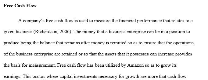 Calculate free cash flow for Amazon for the current and prior years.