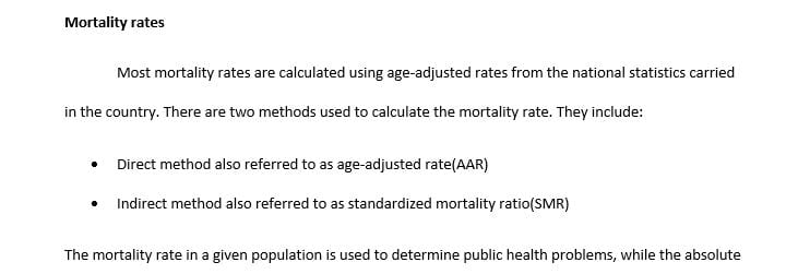 Calculate the 2006 all cause age-adjusted mortality rates for males and females for the United States  