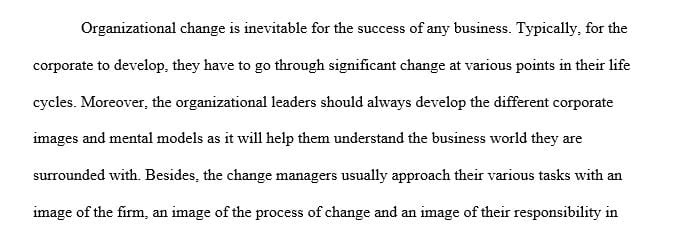 Case Study in the Managing Organizational Change textbook